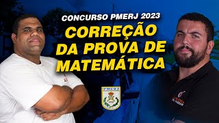 Concurso PMERJ 2023  Correção da Prova de Matemática [upl. by Atyekram]