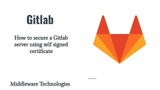 How to secure a Gitlab server using self signed certificate [upl. by Niai]