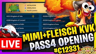 Mimi  Itachi  Fleisch  KVK Pass4 Opening 🔥🔥🔥 LIVE 🔴 C12331 1175 3208 3159 3198 [upl. by Keiryt]