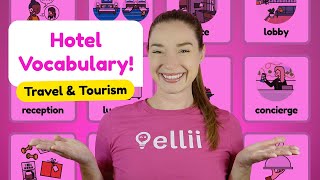 At a Hotel Travel English Vocabulary [upl. by Enel]