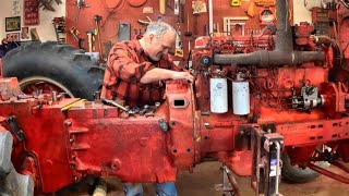 quotUnsplittingquot the Tractor  Farmall 856 Restoration Episode 9 [upl. by Towroy]