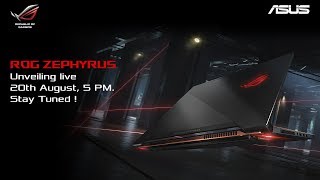 Unveiling ROG Zephyrus  Worlds Slimmest Gaming Laptop with NVIDIA® GeForce® GTX 1080 [upl. by Dionysus]