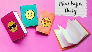 How to make a diary with just one sheet  DIY hand made cute stationery  Emoji diary [upl. by Gnaht]