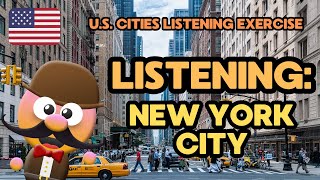 LISTENING EXERCISE NEW YORK CITY INGLÉS PARA NIÑOS CON MRPEA  ENGLISH FOR KIDS [upl. by Crisey]