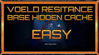 Mass effect Andromeda  How to get hidden cache at top of Voeld Resistance base EASY [upl. by Lynda]