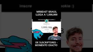 mrbeastbrasil llega a 1000000 de suscriptores [upl. by Atnoid612]