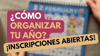 ¿CÓMO ORGANIZAR TU AÑO  CLASE VIRTUAL  Gestión de tiempo organización ¡fan de los calendarios [upl. by Alyahs]