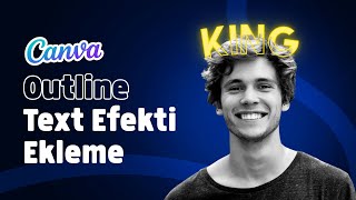 Canva ile Outline Text Efekti Ekleme [upl. by Nillek]