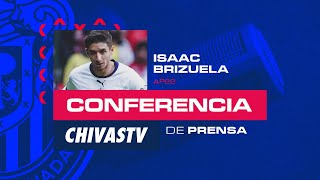 Isaac Brizuela en Conferencia de Prensa  Apertura 2022  Chivas [upl. by Ainadi]