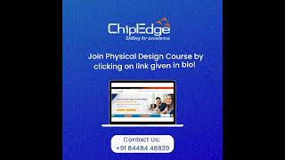 Sign up for Physical Design Course with ChipEdge [upl. by Negris]