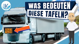 Wozu gibt es die orangefarbenen Tafeln bei Gefahrguttransporten [upl. by Ecnerwal]