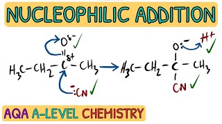 Nucleophilic Addition Mechanism  Exam Question Walkthrough｜AQA A Level Chemistry [upl. by Retsbew715]