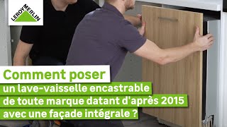 Comment installer un lavevaisselle encastrable soimême TOUTES MARQUES   Leroy Merlin [upl. by Myca]