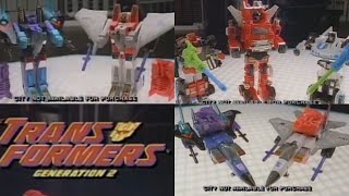 Transformers generation 2 commercial Vintage G2 toys tv advert jazz Starscream ramjet sideswipe [upl. by Roon]