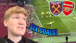 ARSENAL HIT WEST HAM FOR SIX West Ham United Vs Arsenal Matchday Vlog [upl. by Esiom]