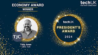 PresidentsAward 2024  Economy Award Winner Toby Jones [upl. by Nerwal]