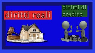 DIRITTI REALI E DIRITTI DI CREDITO Diritto Privato 8 [upl. by Neelyaj785]