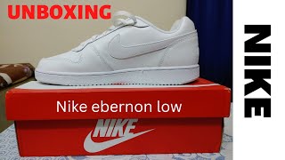 Nike Ebernon Low sneaker 👟 unboxing 🔥 nike nikesneakers [upl. by Hamilton]