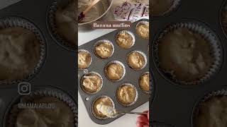 Banana Muffins  Madalenas de plátano mamaiacookingspanishinamerica [upl. by Lauree]