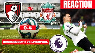 Bournemouth vs Liverpool 04 Live Stream Premier League Football EPL Match Score reaction Highlights [upl. by Filberto935]