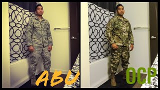 Air Force OCP vs ABU Comparison OCP Uniform TACTICAL First look [upl. by Kiersten]