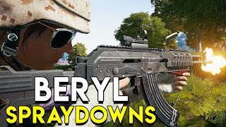 BERYL M762 SPRAYDOWNS  PUBG [upl. by Thrasher]