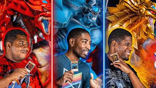 3 Egyptian God Card Battle Royale OBELISK vs SLIFER vs RA YuGiOh Duels [upl. by Hanaj]