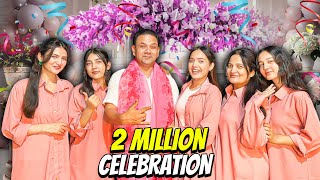 2 Million ki Celebration 🎉🥳Ghar Ko Decor Kardia😍Pink Day💕Sistrology [upl. by Dehsar]