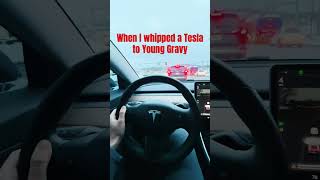 I did in fact whip a tesla to yunggravy model3 launch [upl. by Kra]