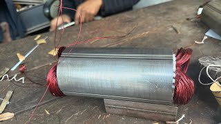 Man Rebuilt submersible pump 15hp  Motor rewind Process  Motor Restoration [upl. by Persas]