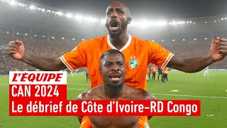 Côte dIvoire 10 RD Congo  Le débrief de la qualification des Éléphants en finale de la CAN [upl. by Nybbor]