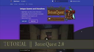 TUTORIAL BetonQuest 20 35 Getting Started  Events [upl. by Neillij]