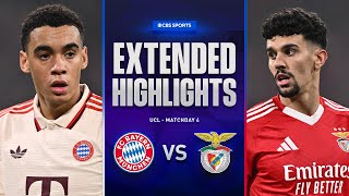 Bayern vs Benfica Extended Highlights  UCL League Phase MD 4  CBS Sports Golazo [upl. by Enitram]