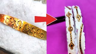 How To Make Gold Sakha  Latest Gold Sakha Making [upl. by Ecilef438]