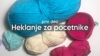 Heklanje za pocetnike  prvi deo  materijali [upl. by Donn]