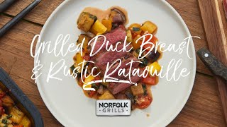 NORFOLK GRILLS WITH CHEF GALTON  BARBECUED DUCK amp RUSTIC RATATOUILLE [upl. by Otsugua]