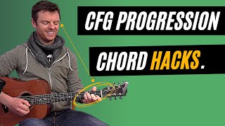 C F G Chord Hacks on Guitar  CFG Chord Progression [upl. by Maxia]