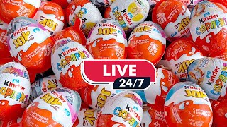 🔴 Live 999 Yummy Kinder Surprise Egg Toys Opening  A Lot Of Kinder Joy Chocolate ASMR  Kinder joy [upl. by Brookes482]