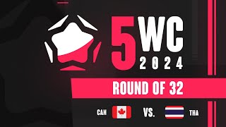 5WC 2024 Round of 32 2 Canada vs Thailand 31 [upl. by Selway]