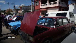 Club de el popular auto Lada en Cuba [upl. by Hodge925]