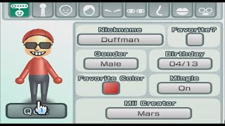 Duffman  The Simpsons  Mii 2338 [upl. by Block]