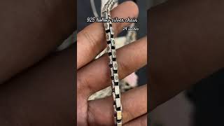 925 silver Hollow chain Design silverchain SHAGUNJEWELLERSMUMBAI [upl. by Rosita618]