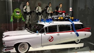 My 118 Hot wheels Ecto 1 Matty Ghostbusters and Slimer [upl. by Anhsirk]