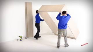 Wall Bed King Cabinet Assembly Instructions [upl. by Etiuqal]