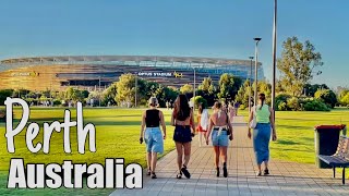 Perth Western Australia  Explore Optus Stadium Epic 4K Walk in Perth Australia [upl. by Max189]