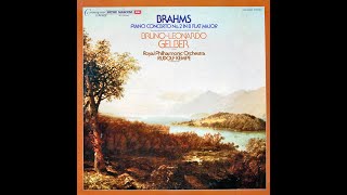 Bruno LeonardoGelber plays Brahms Second Piano Concerto w Royal Philharmonic Orchestra 1975 [upl. by Gnus28]