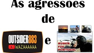 Agressoes entre RubenFZ6Portugal e OutSider883 [upl. by Kippie]