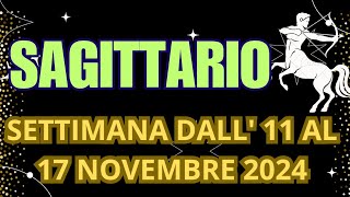 SAGITTARIO SETTIMANA DALL11 AL 17 NOVEMBRE 2024 tarot INTERATTIVO TAROCCHI [upl. by Gib]