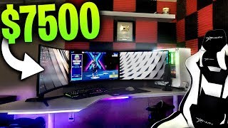 MY 7500 GAMING SETUP TOUR  2019 Fortnite GamingStreaming Setup Tour  Nexiph [upl. by Amikay]