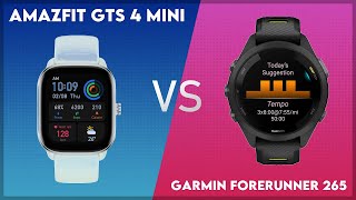 Amazfit GTS 4 Mini vs Garmin Forerunner 265 Comparison [upl. by Giulia688]